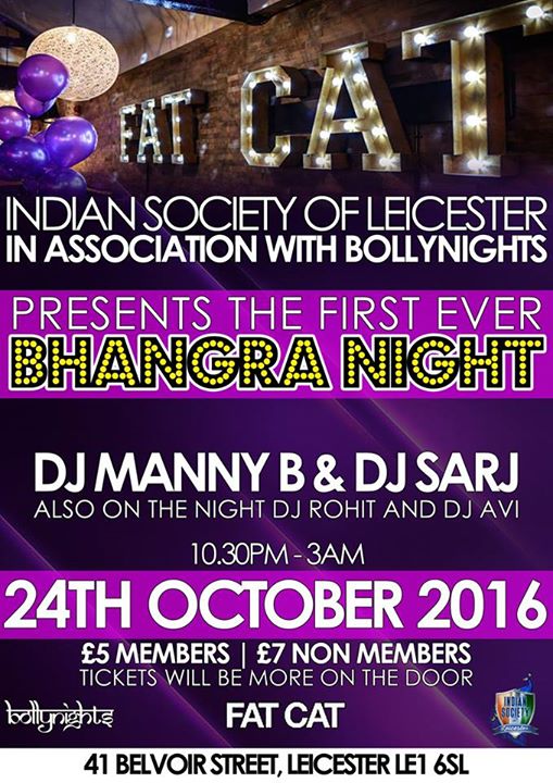 Bhangra Night at Fat  Cat  Caf  Bar  Leicester Leicester