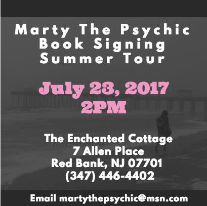 Marty The Psychic Book Signing At The Enchanted Cottage Day Spa
