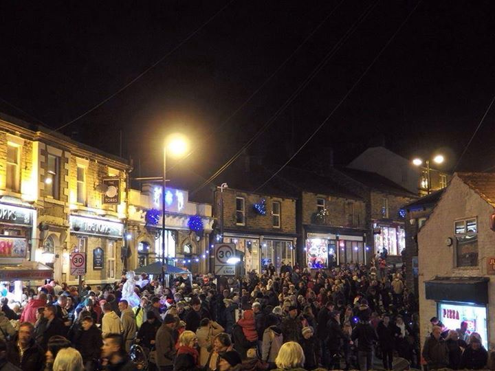 New Mills Christmas Lights Switch On Market and Fair at New Mills