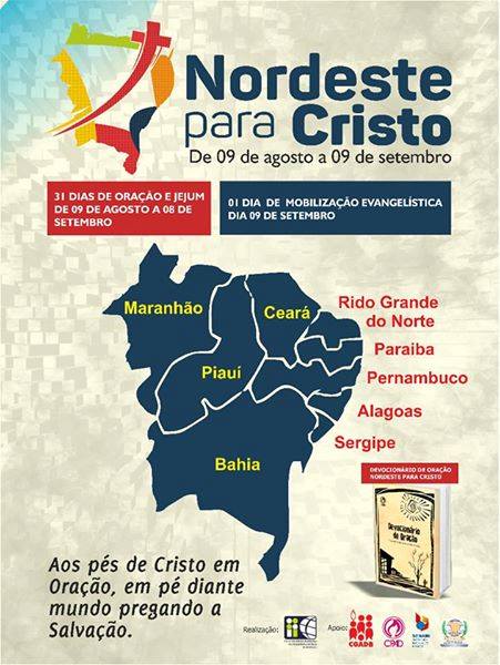 Resultado de imagem para nordeste para cristo 2017