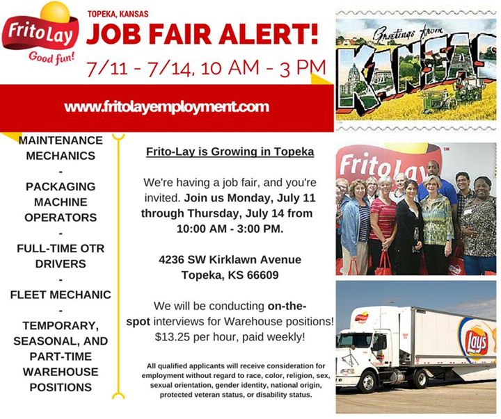 FritoLay Job Fair (Topeka) Topeka