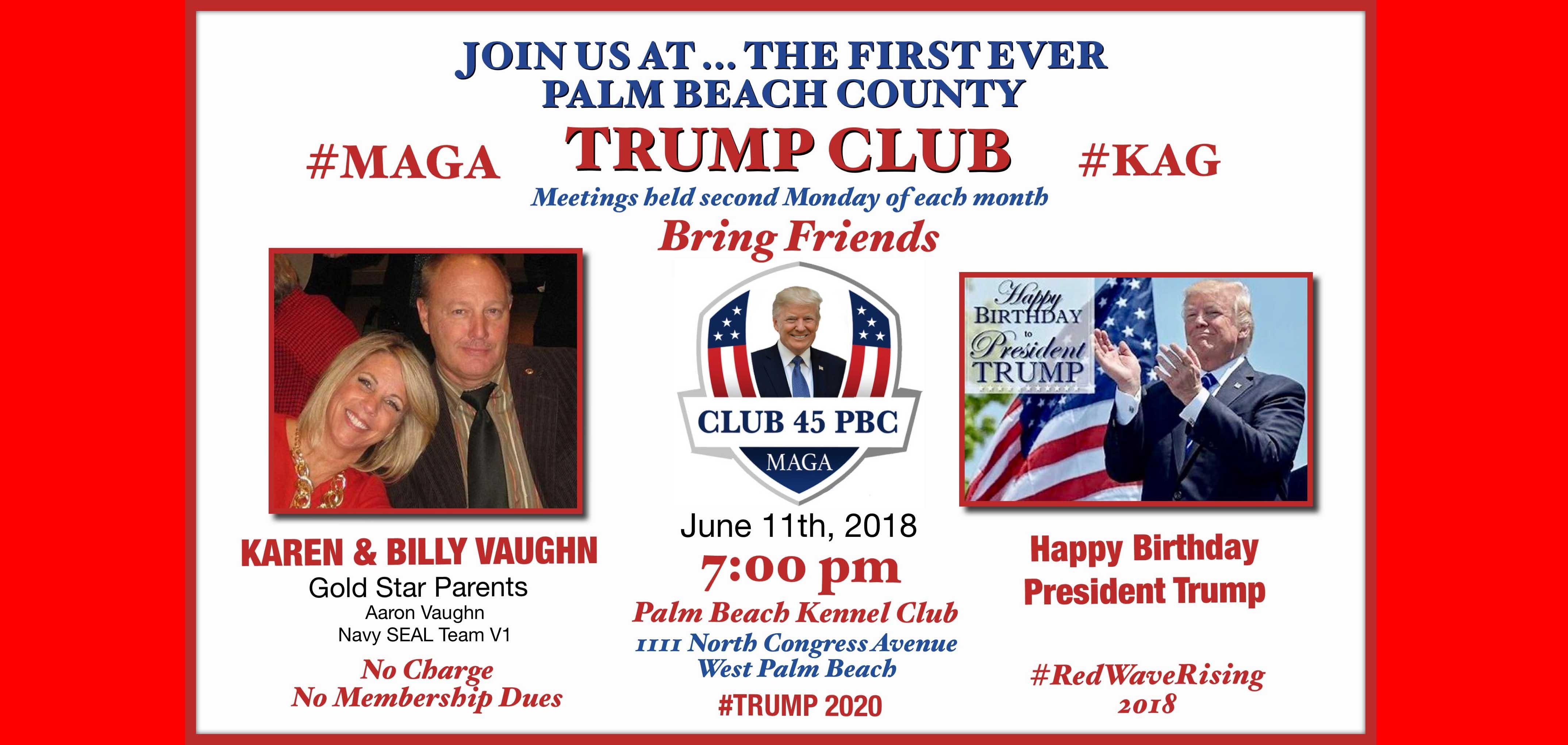 Club 45 PBC Trump Club Meeting at Palm Beach Kennel Club ...