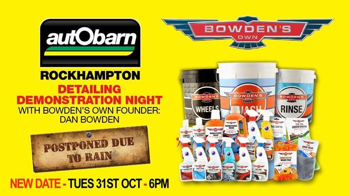 Bowdens Own Detailing Night At Autobarn Rockhampton Rockhampton