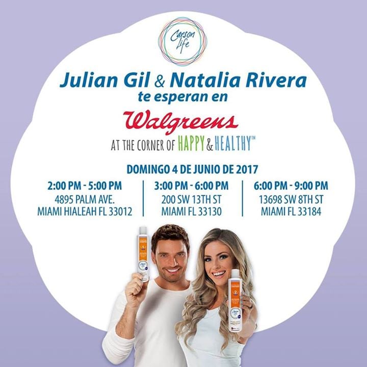 Natalia Rivera Y Julian Gil En Walgreens Hialeah Fl At 4895