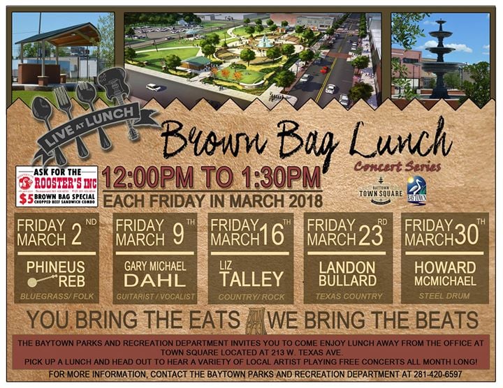 Image result for baytown brown bag lunch concert