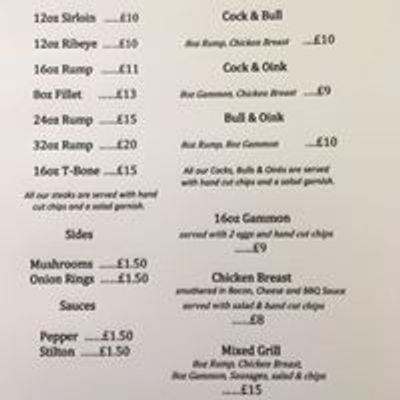 Steaks by Heather at The Walsall Arms
