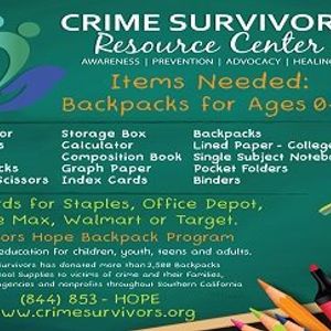 crime survivors backpack school supplies program at crime composition book with graph paper office max