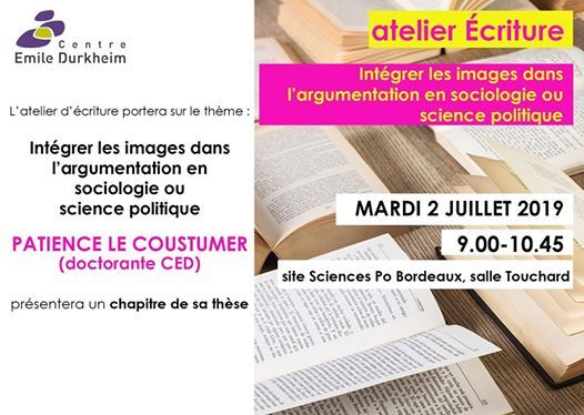 Atelier écriture At Centre Emile Durkheim Pessac - 