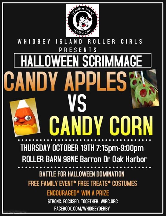 Whidbey Island Roller Girls Halloween Scrimmage At Roller Barn