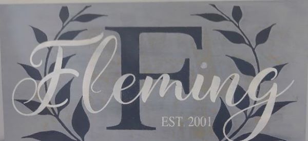 Happy Hour Monogram Sign Workshop - $80 at Aardvark Furniture, Ohio