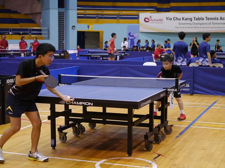 Singapore National Games Table Tennis at Jurong East Sports Hall
