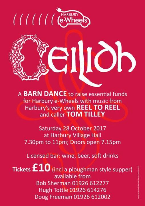 Barn Dance Ceilidh To Raise Essential Funds For Harbury E Wheels