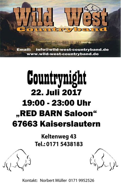 Wild West Countryband Im Red Barn Saloon Kaiserslautern