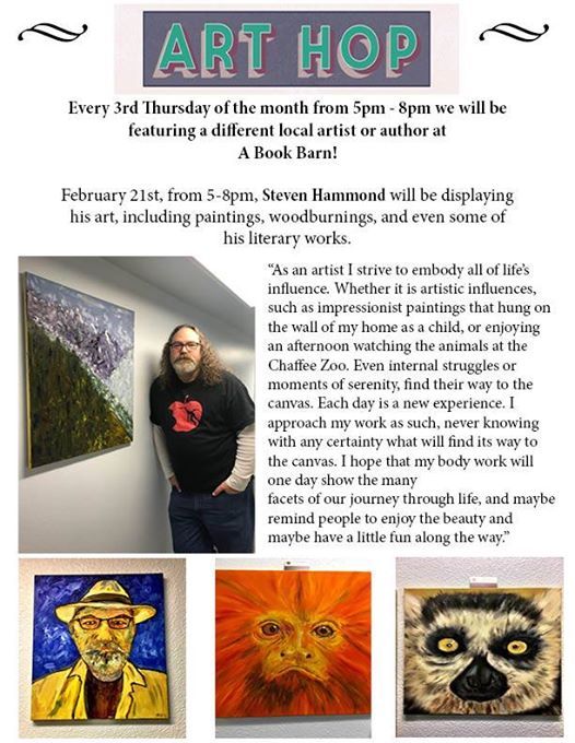 Art Hop Featuring Steven Hammond At Clovis Book Barn640 Clovis Ave