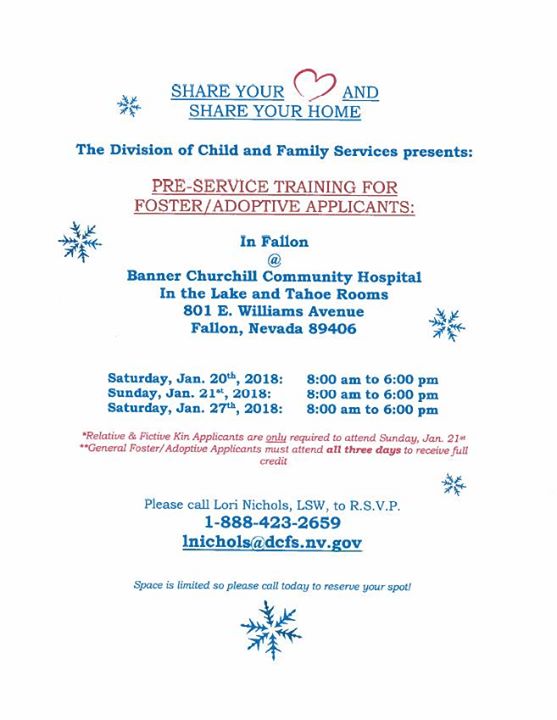 Fallon Nv Foster Adoptive Pride Training At Banner Churchill