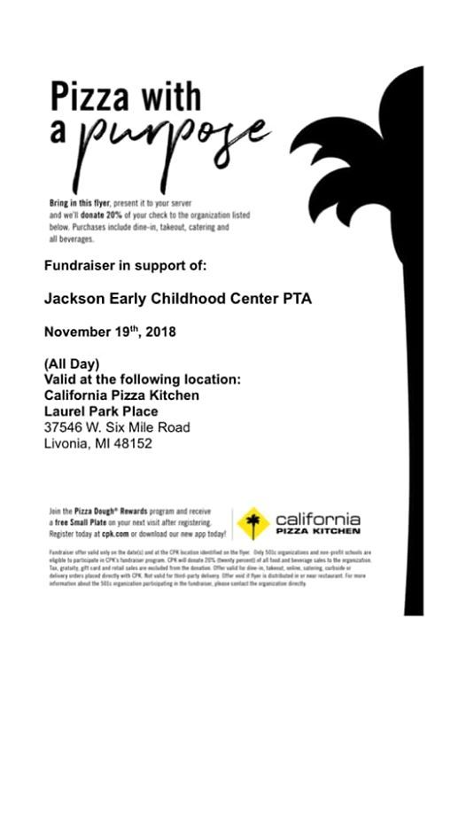 California Pizza Kitchen Fundriaser At California Pizza Kitchen