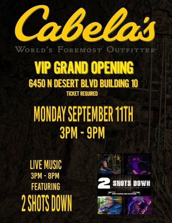 Cabelas El Paso Tx >> Cabelas Vip Grand Opening Ticket Required At N Desert Blvd Cabelas El Paso Tx >> Cabelas Vip Grand Opening Ticket Required At N Desert Blvd