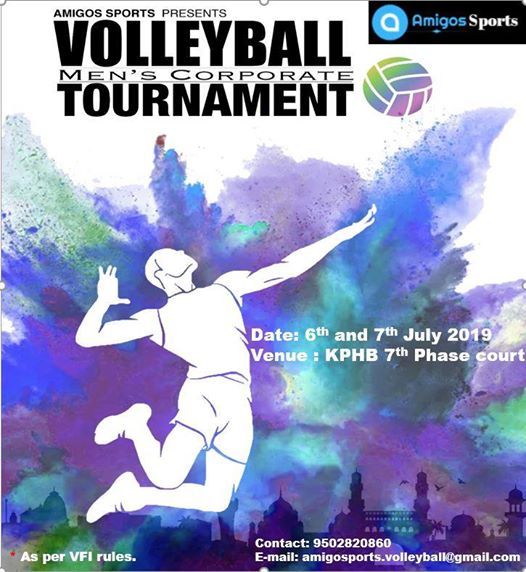 Amigos Sports Corporate Volleyball Mens Tournament At 7th Phase