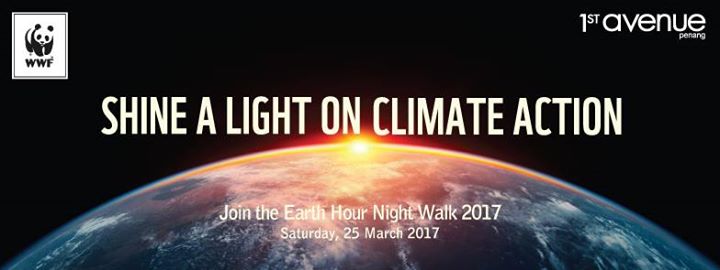 WWF Earth Hour 2017 Night Walk at 1st Avenue Mall Penang 