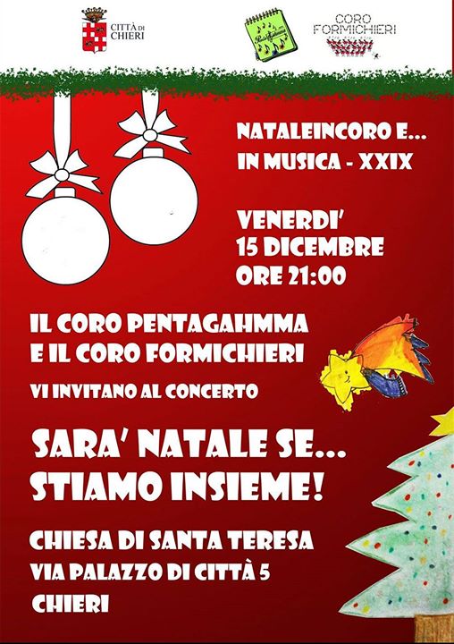 Sara Natale Se.Sara Natale Se Stiamo Insieme At Chiesa Di Santa Teresa Via Palazzo Di Citta 5 Chieri