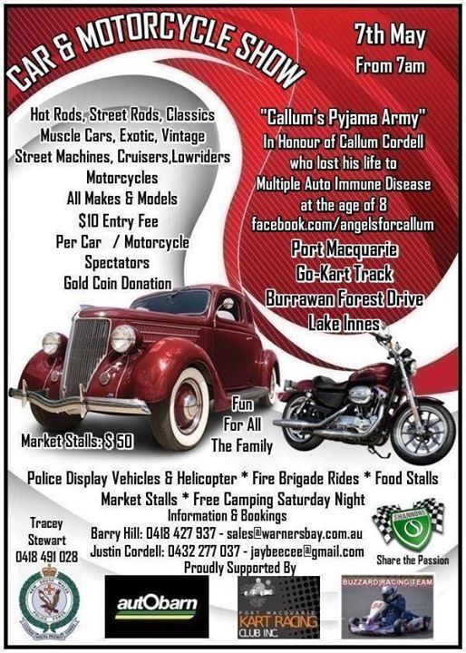 Callums Pyjama Army Car Bike Show At Port Macquarie Kart Racing
