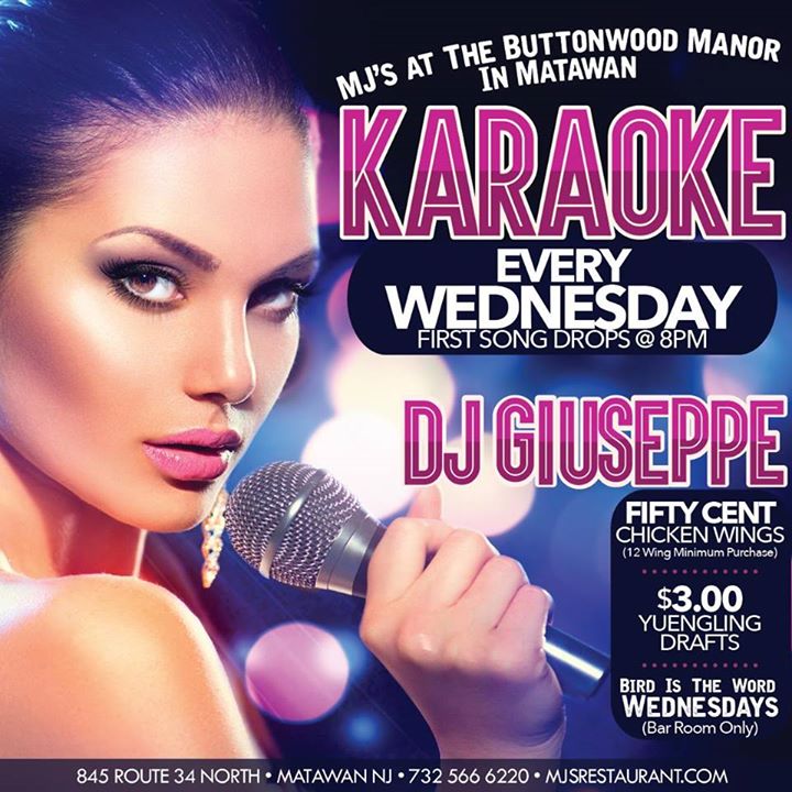 Karaoke Wednesday 8pm At Mjs At Buttonwood Manor In Matawan Nj