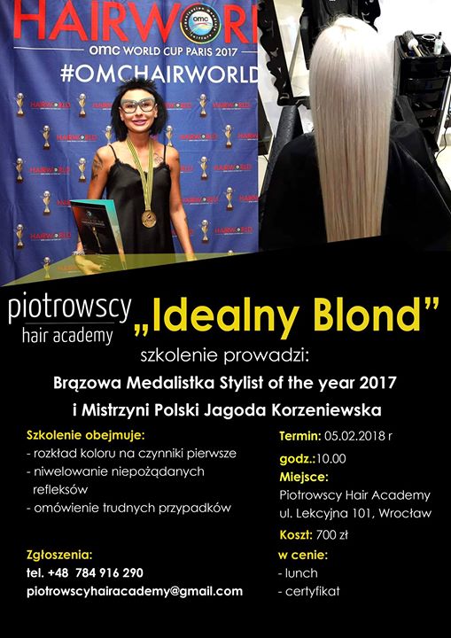 Szkolenie Idealny Blond Z Jagodą Korzeniewską At Atelier