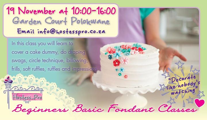 Beginners/Basics Cake Decorating at Garden Court Polokwane ...