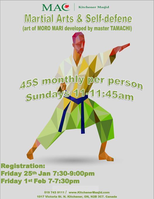Martial Arts Self Defence Classes At Kitchener Masjid Kitchener