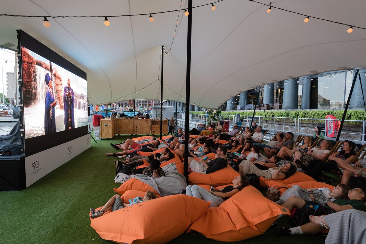 Floating Film Festival, Stan & Ollie, Floating Event Pontoon, London