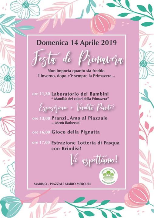 Festa Di Primavera At Marino Italy Marino