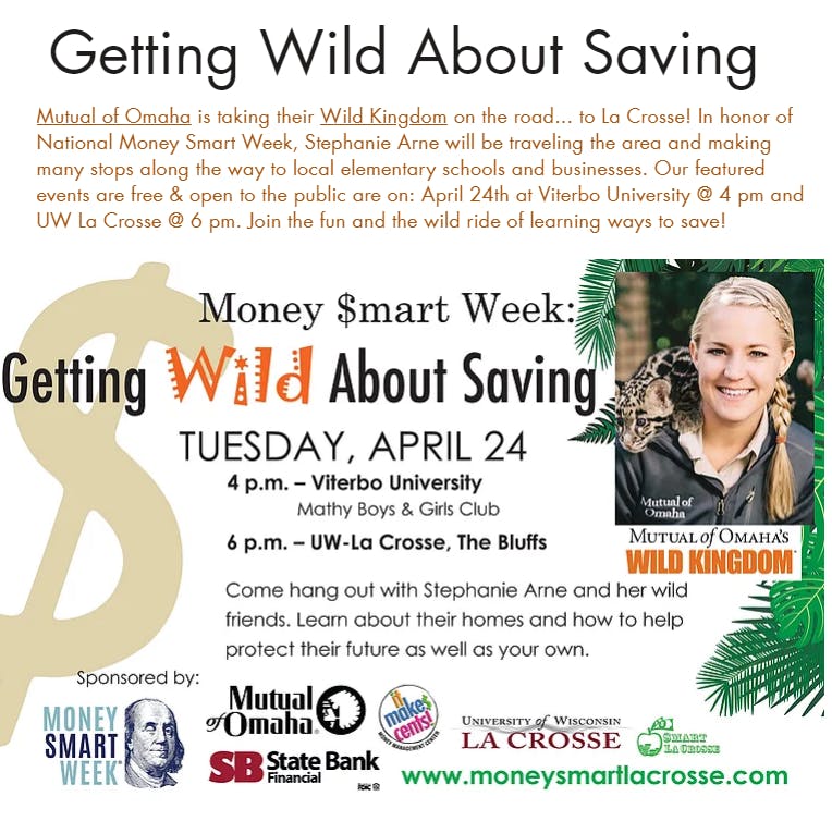 getting wild about saving at viterbo university mathy boys girls