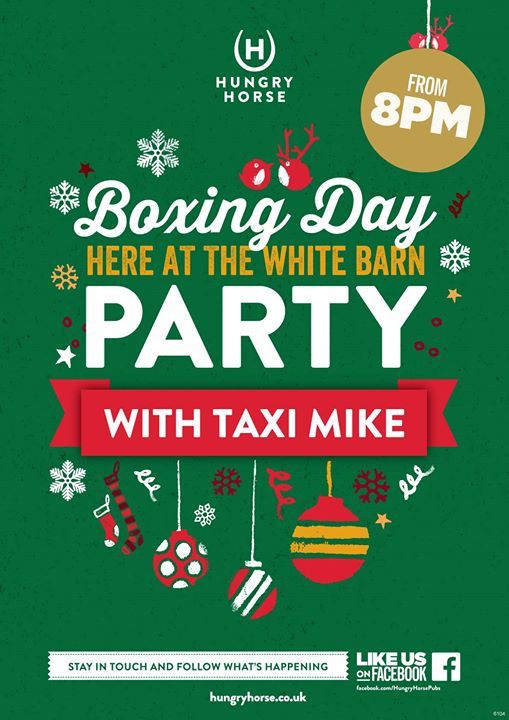 Boxing Night Party Night At Hungry Horse The White Barn