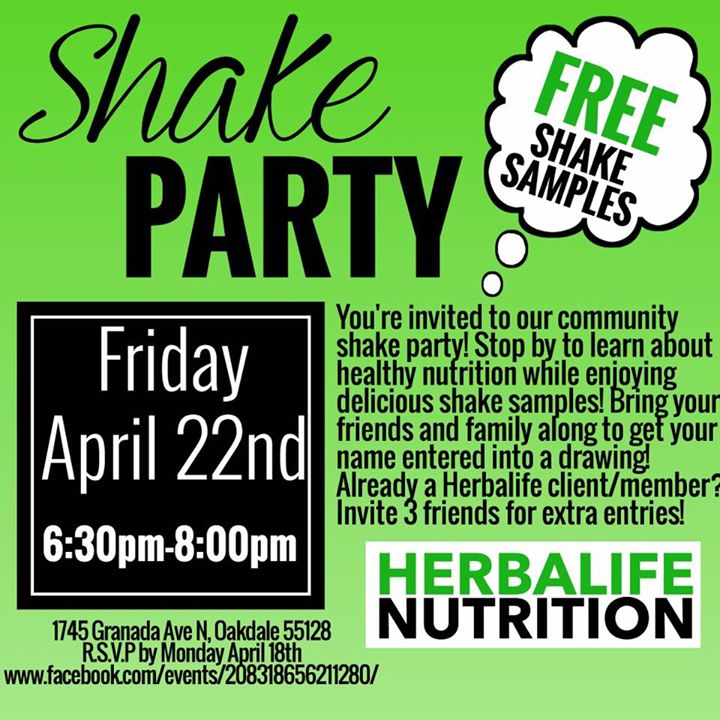 Herbalife Shake Party Invitation 5