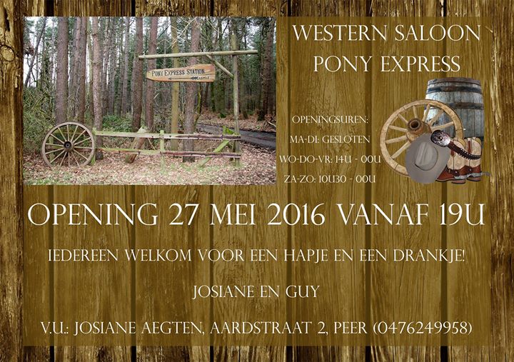 Opening Western Saloon Pony Express Peer