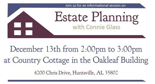 Estate Planning With Connie Glass At Country Cottage In