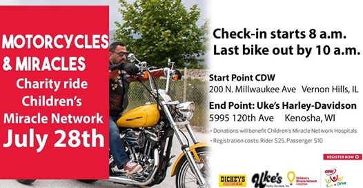cdw ukes childrens miracle network ride