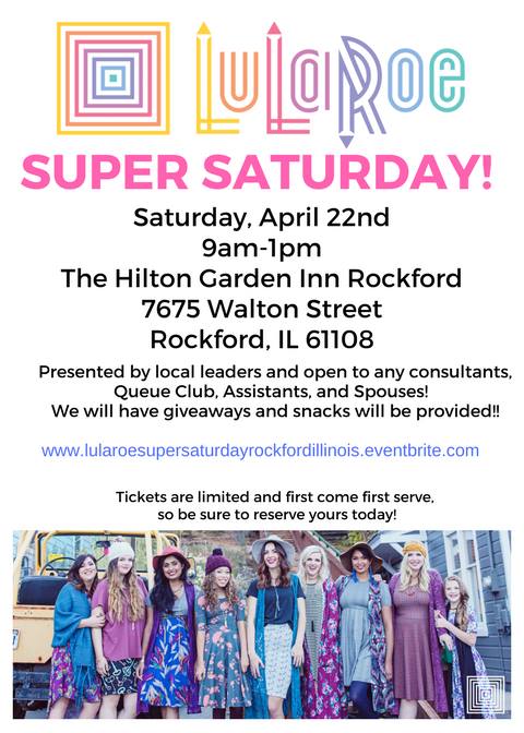 Lularoe Super Saturday Training Rockford Il At Hilton Garden Inn