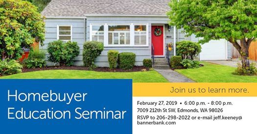 Homebuyer Education Seminar At 7009 212th St Sw Edmonds Wa 98026
