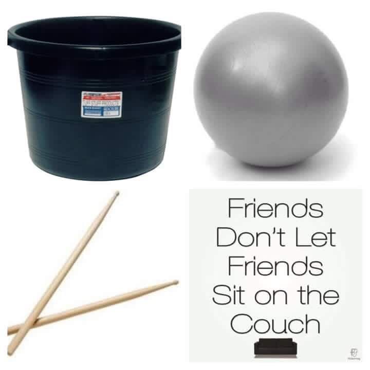 Cardio Drumming at Schoolcraft Coop Preschool, Schoolcraft