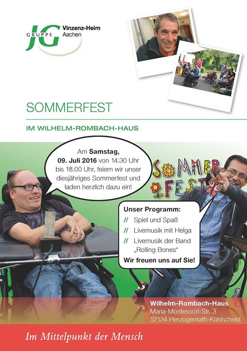 Sommerfest Im Wilhelm Rombach Haus In Kohlscheid At Vinzenz Heim