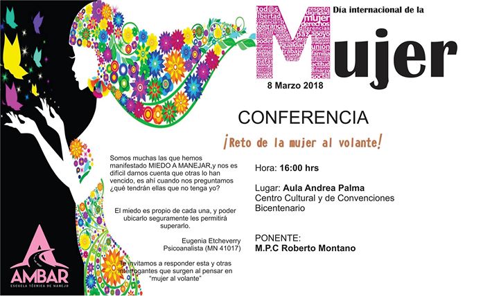 Conferencia Reto De La Mujer Al Volante At Centro De