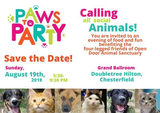 2018 Paws To Party At Open Door Animal Sanctuary House Springs