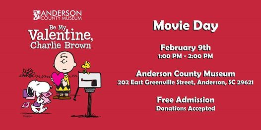 Be My Valentine Charlie Brown Movie Day At Anderson County