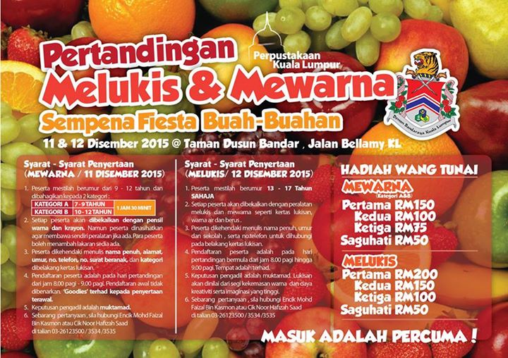 Pertandingan Mewarna 11/12/2015 dan Pertandingan Melukis 