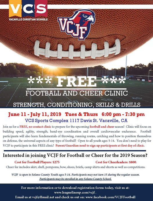 Vcjf Football And Cheer Strength And Conditioning Clinic At Vcjf