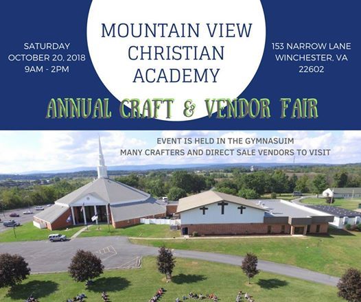Annual Craft Vendor Fair At Mountain View Christian Academy