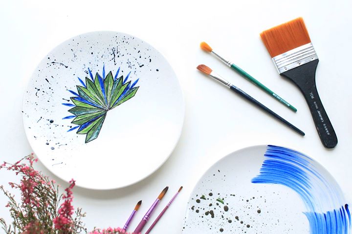 Porcelāna šķīvja apgleznošanas meistarklase