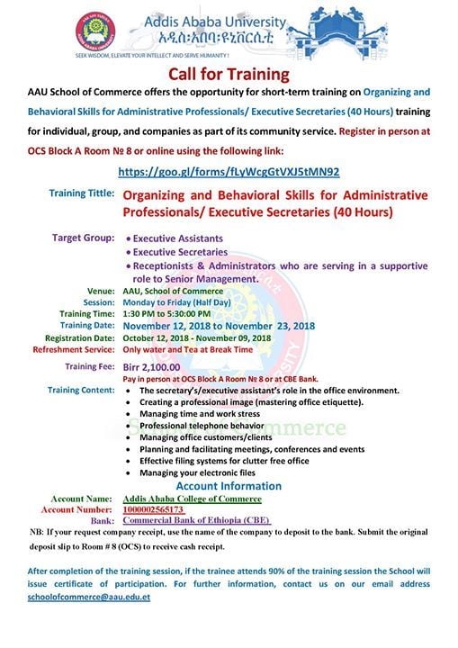 organizing behavioral skills for administrative professional at