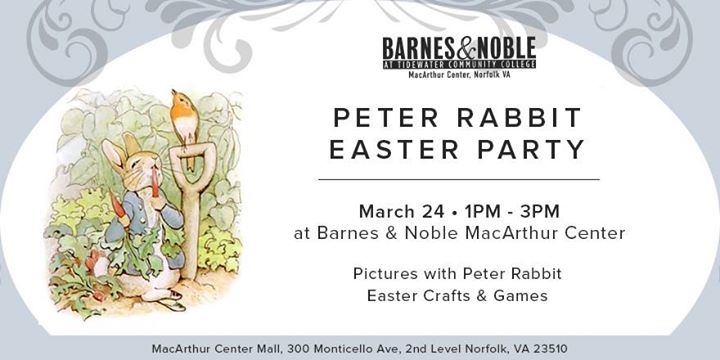 Peter Rabbit Easter Party At Barnes Noble At Macarthur Center